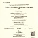Certificat ISO 27001 STIR