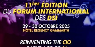 Le 11e Forum International des DSI, aura lieu à Tunis les 29-30 oct sous le thème : Reinventing the CIO at the Age of AI