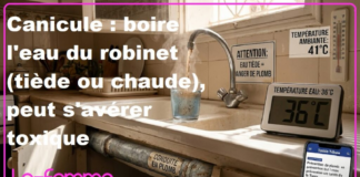 Alerte : Evitez de Boire l’Eau du Robinet en période de Canicule… Du Plomb est dissous dans l’Eau Chaude – (Détails & Recommandations) !