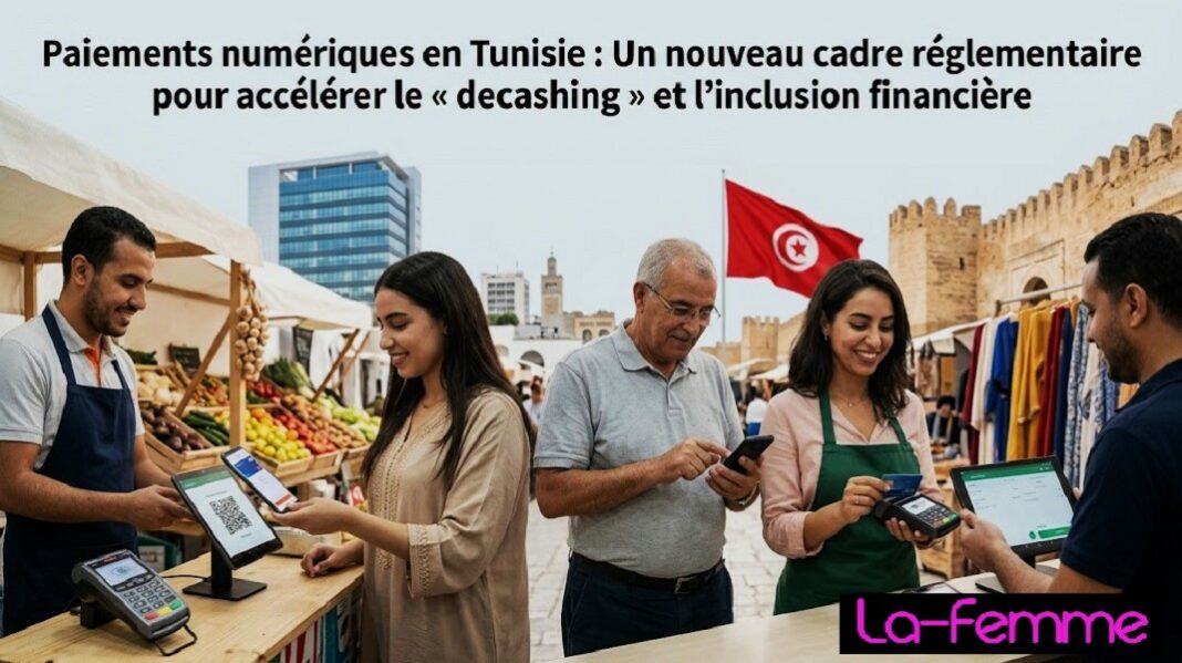 Paiements numériques en Tunisie -Un nouveau cadre réglementaire pour accélérer le decashing et l'inclusion financière-La-femme