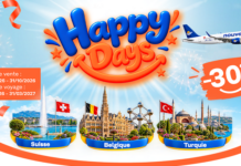 Nouvelair poursuit ses « Happy Days » : 30 % de réduction sur les vols vers la Suisse, la Belgique et la Turquie